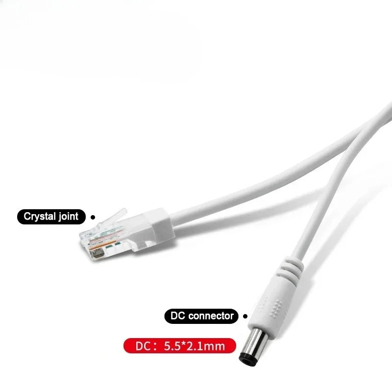 48V to 12V Waterproof POE Splitter Power Adapter Cable | IP Camera POE Splitter Adapter Qme