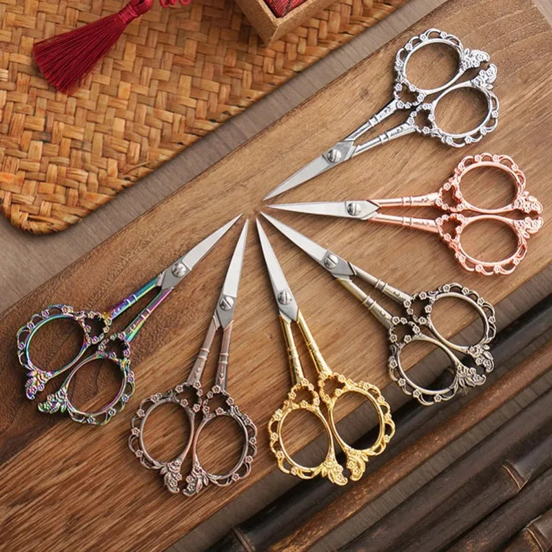 Retro Tailor Scissors – Stainless Steel Fabric Sewing Shears Fabric Sewing Scissors Qst