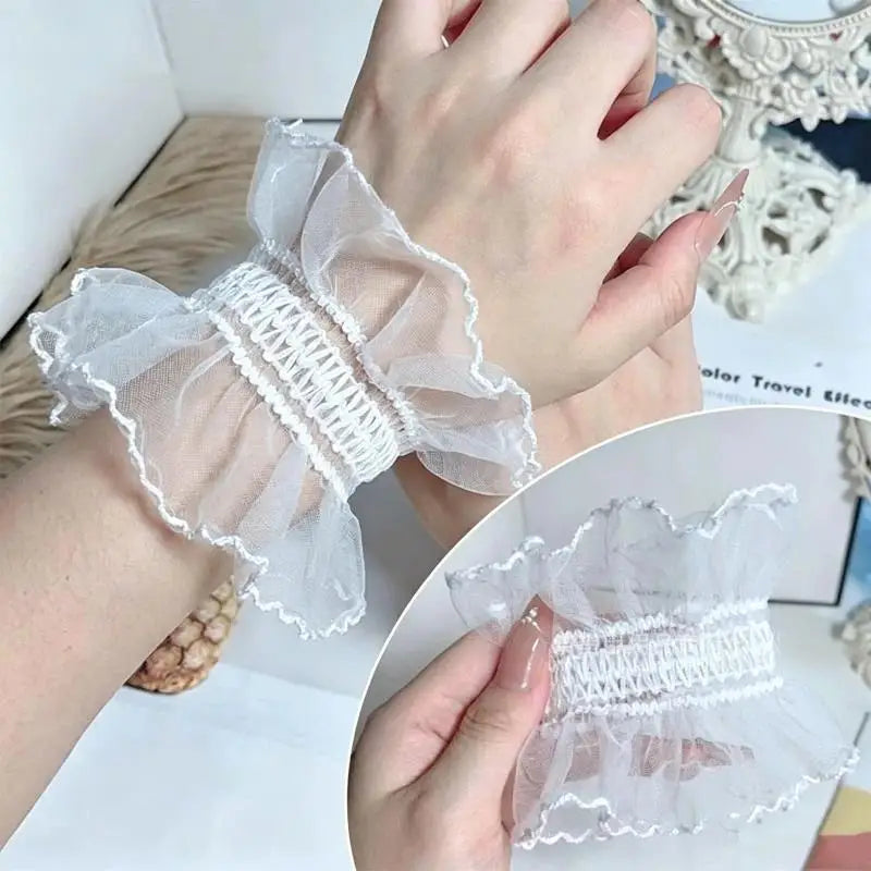 Lace Tulle Wrist Cuffs – Nail Art Photo Props & Display Sleeves Nail Art Photo Props Qst 1PCS