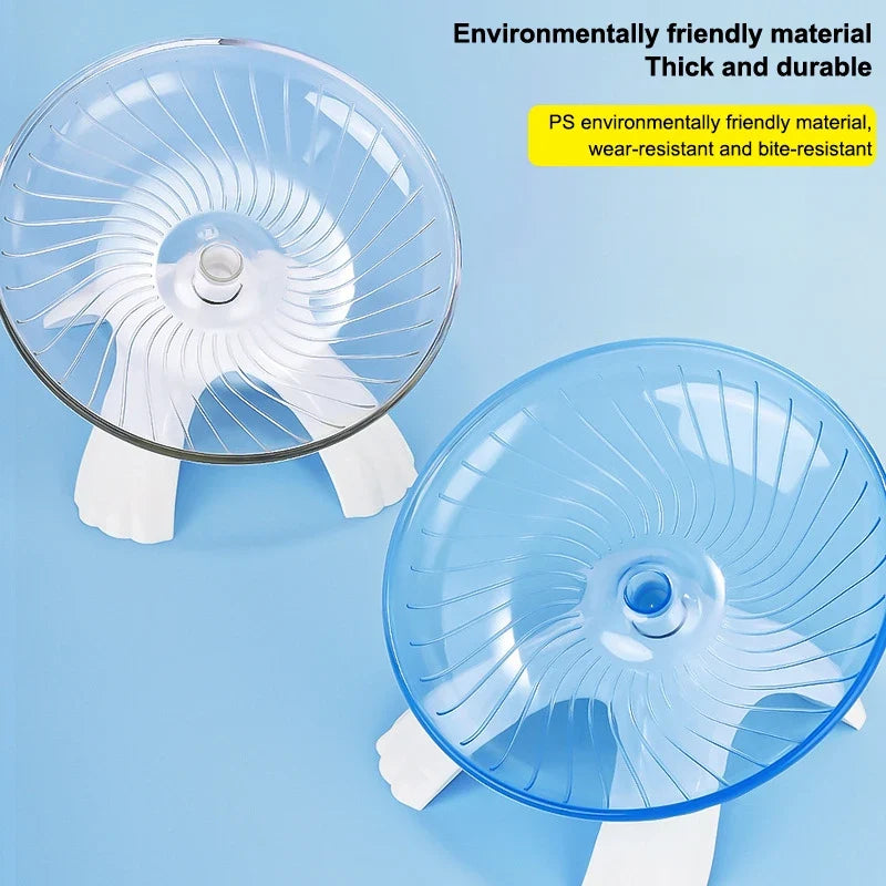 Hamster Running Wheel – Silent Rotary Jogging Toy for Small Pets Hamster Exercise Wheel Qme