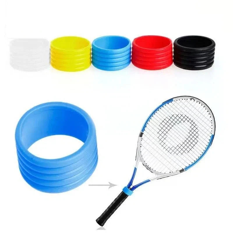 Silicone Tennis Racket Grip Ring Closure Bands – 4 Pcs Set Racket Grip Ring Qme