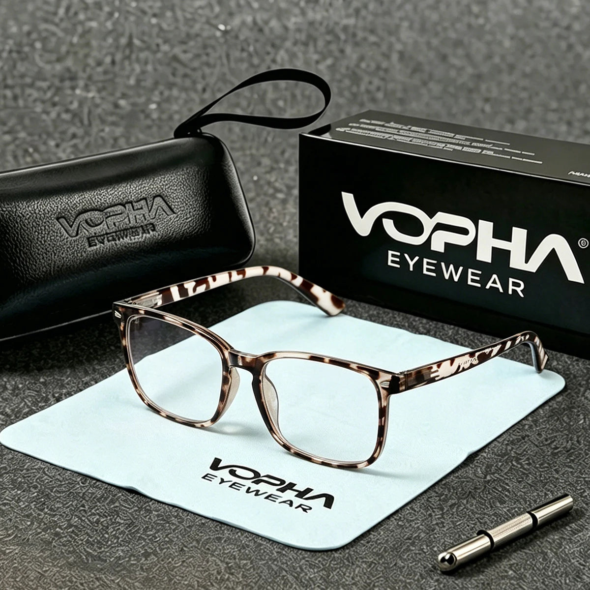 VOPHA L17 Blue Light Blocking Reading Glasses – UV Filter Blue Light Reading Glasses Qst 100 Leopard