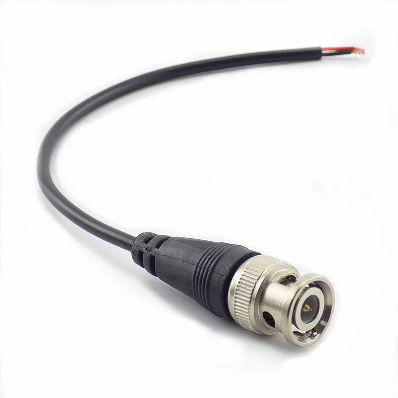 BNC DC Power Pigtail Cable Male Female Connector for CCTV BNC Pigtail Cable Qme