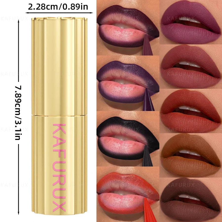 9-Color Gradient Matte Lip Liner Pen | Velvet Finish Matte Lip Liner Qme
