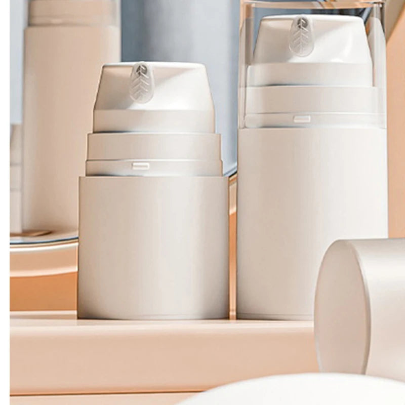 Refillable Airless Pump Bottle – Travel Cosmetic Dispenser 30/50/100ml Cosmetic Travel Dispenser Qst