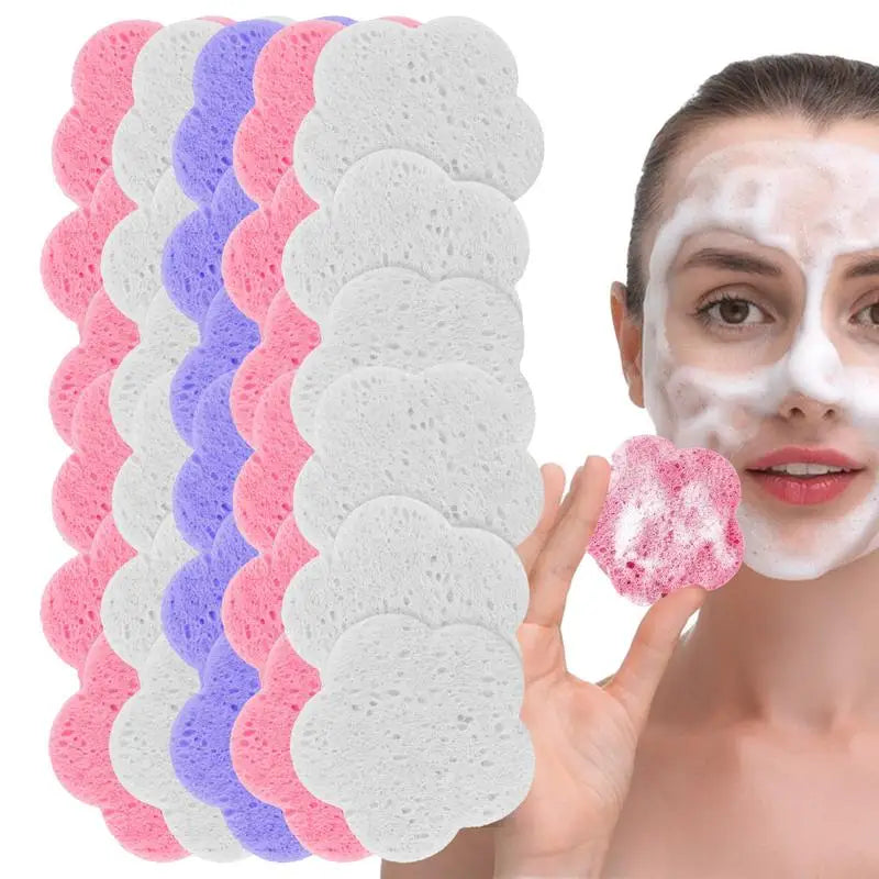 Washable Face Cleansing Pads – Reusable Makeup Remover Cotton Facial Cleansing Pads Qme