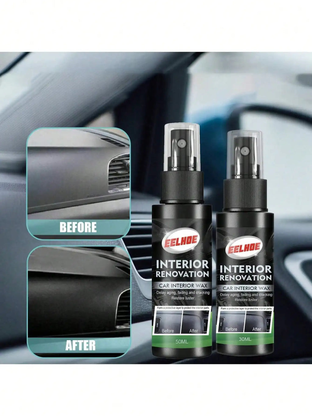 Car Dashboard Repair Spray – Interior Refurbishing & Protection Car Interior Spray Qme
