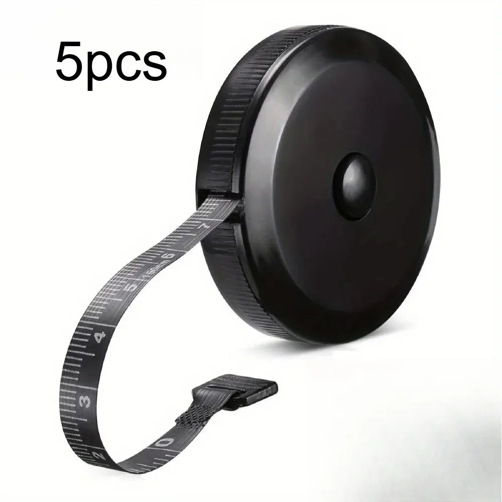 Retractable Soft Measuring Tape – 150cm/60" Sewing & Tailor Tool Sewing Tape Measure Qme 5pcs