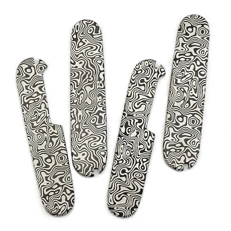 Titanium Scales for 91mm Swiss Army Knife – DIY Custom Parts Knife Handle Scales Qst