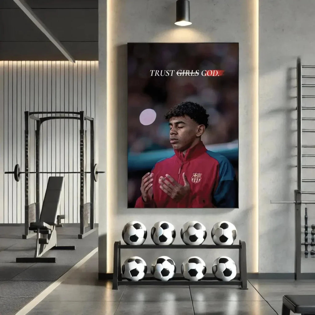 Football Canvas Wall Art – Motivational Quotes Gym & Office Canvas Wall Art Qst