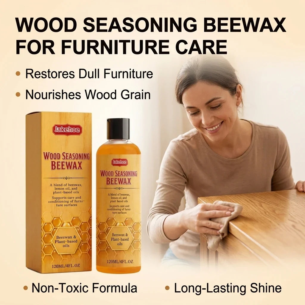 Wood Polishing Beeswax – Restore Shine & Repair Scratches 120ml Wood Furniture Polish Qme
