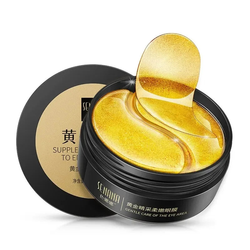 60pc Golden Collagen Eye Masks – Korean Skincare Moisturizing Collagen Eye Mask Qst Gold Eye Mask