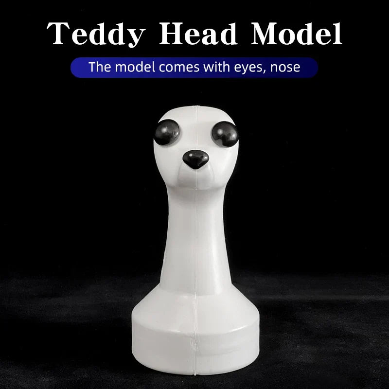 Teddy Dog Simulated Head Model – Pet Grooming Practice Tool Dog Grooming Model Qme