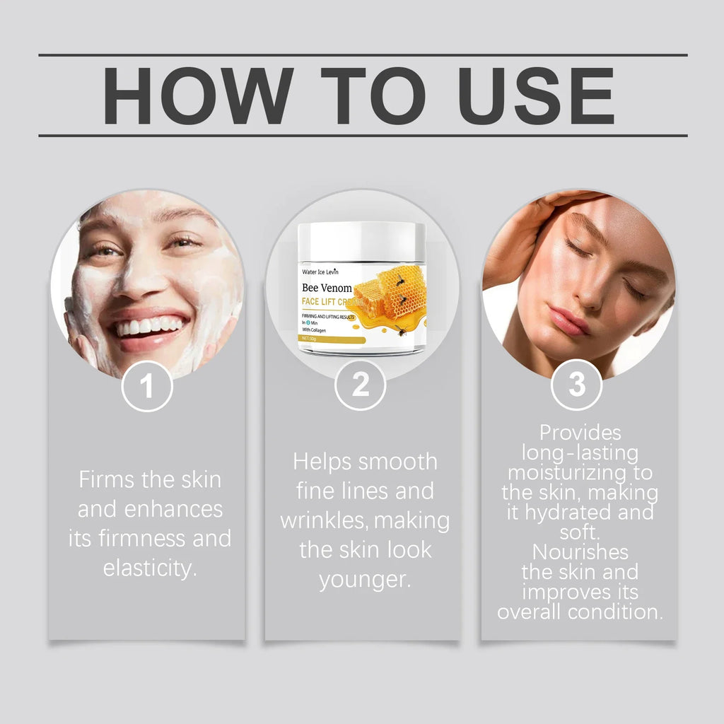 Bee Venom Lifting & Tightening Moisturizing Cream 50g Lifting Face Cream Qme