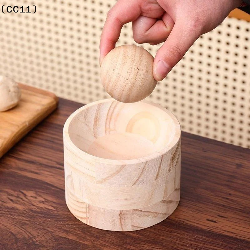 Wood Dumpling Maker Press Tool & Dough Skin Presser Mold Dumpling Press Tool Qme