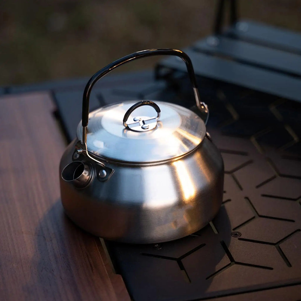 Stainless Steel Tea Kettle Foldable Handle – Portable Boiler Tea Kettle Qme