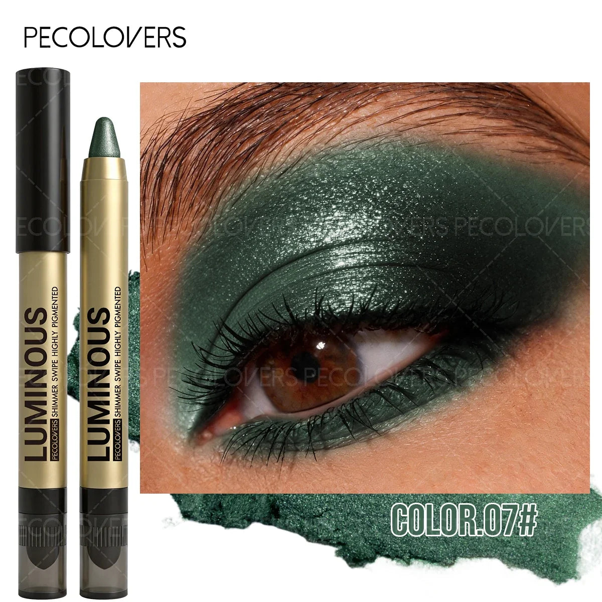 Double-Head Shimmer Eyeshadow Stick – 6 Colors, Long-Lasting Eyeshadow Stick Qme 07