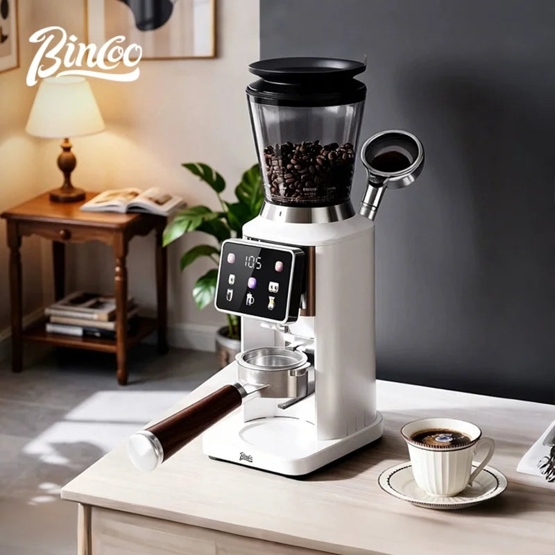 BINCOO Electric Coffee Grinder – 48-Setting Burr Mill Electric Coffee Grinder Qst