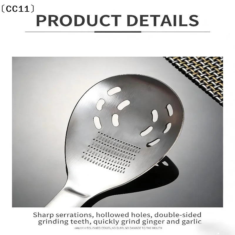 3-in-1 Potato Masher, Slotted Spoon & Egg Separator | Qme Kitchen Utensil Set Qme