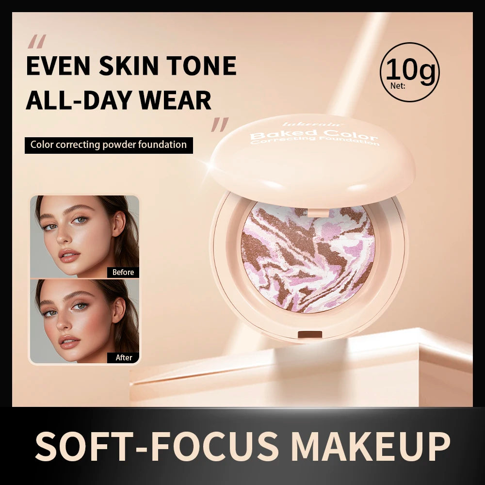 Baked Color Correcting Contour & Highlight Palette | All Skin Contouring Palette Qst