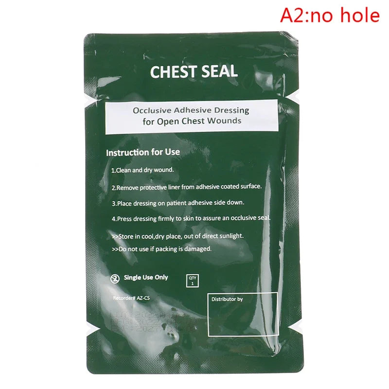 Vented Chest Seal – Emergency Trauma First Aid Dressing Trauma Chest Seal Qme 2no hole