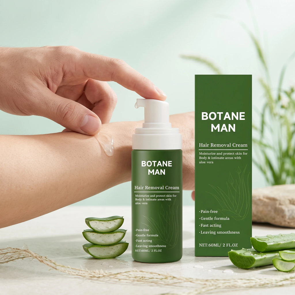 Eelhoe 60ml Aloe Vera Hair Removal Mousse Spray Hair Removal Mousse Qst