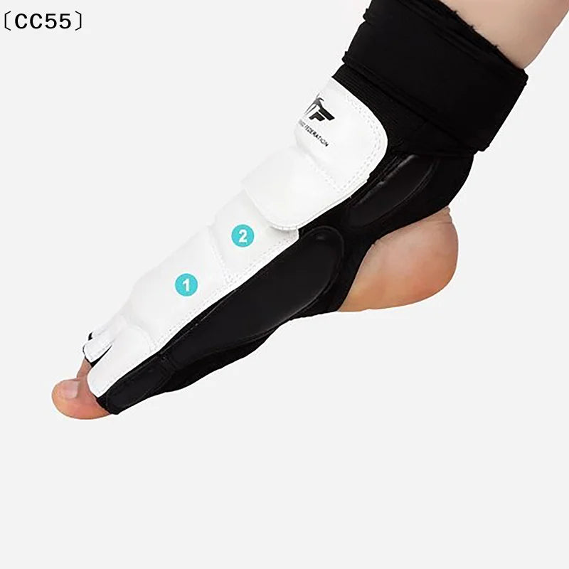 Taekwondo Leather Foot Guard – Sparring Ankle Protector Martial Arts Foot Guard Qst