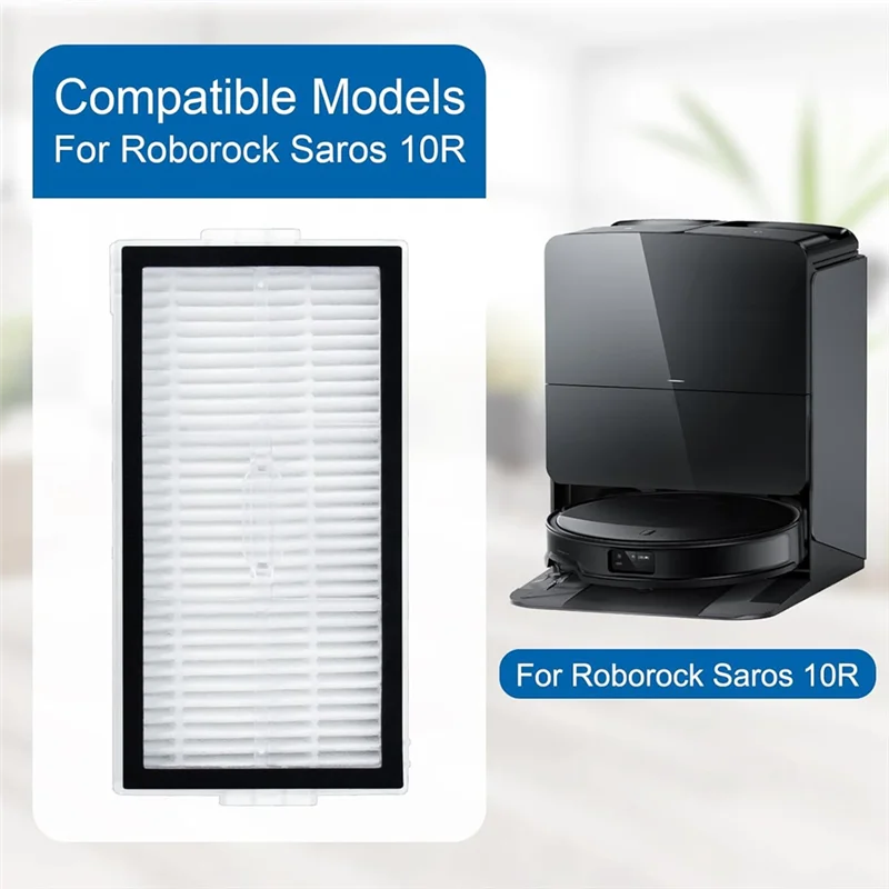 4-Pack HEPA Filters for Roborock Saros 10R Robot Vacuum Vacuum Filter Pack Qst