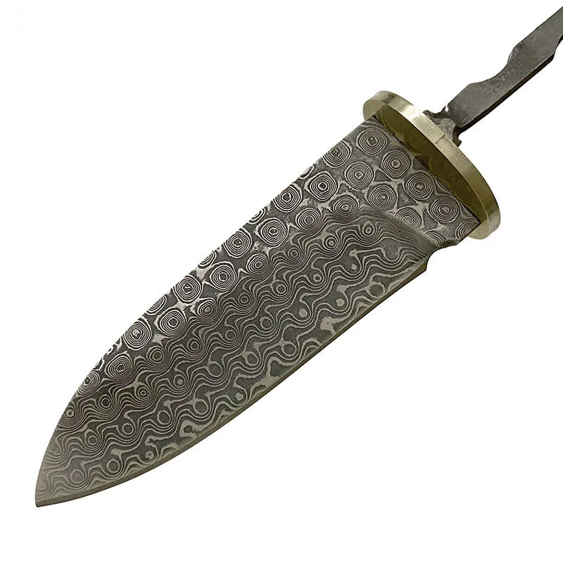 Damascus Steel VG10 Fixed Blade Knife Blank DIY Billet | Swayboo Knife Making Blank Qst