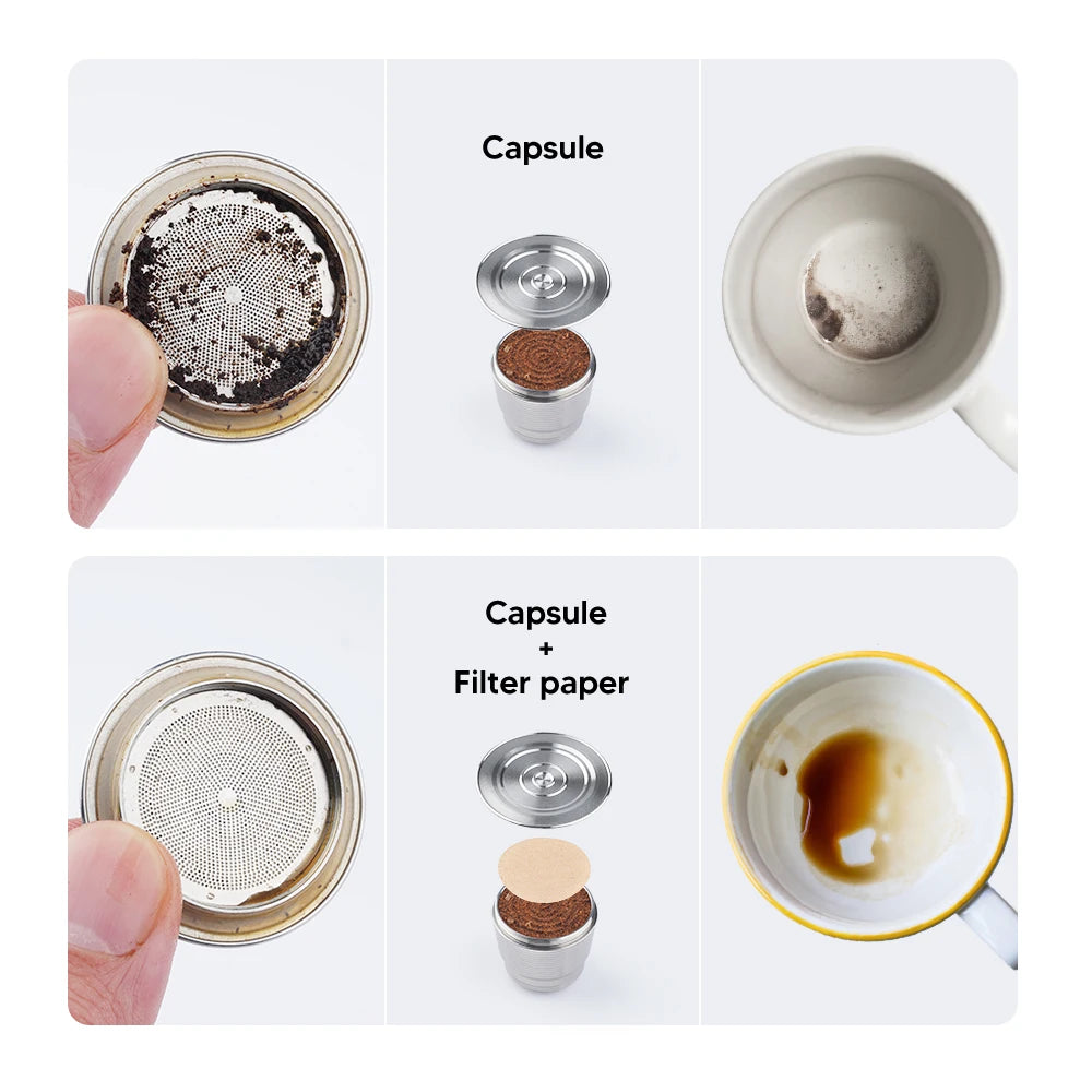 Disposable Paper Filters for Nespresso Reusable Capsules Coffee Capsule Filter Qst