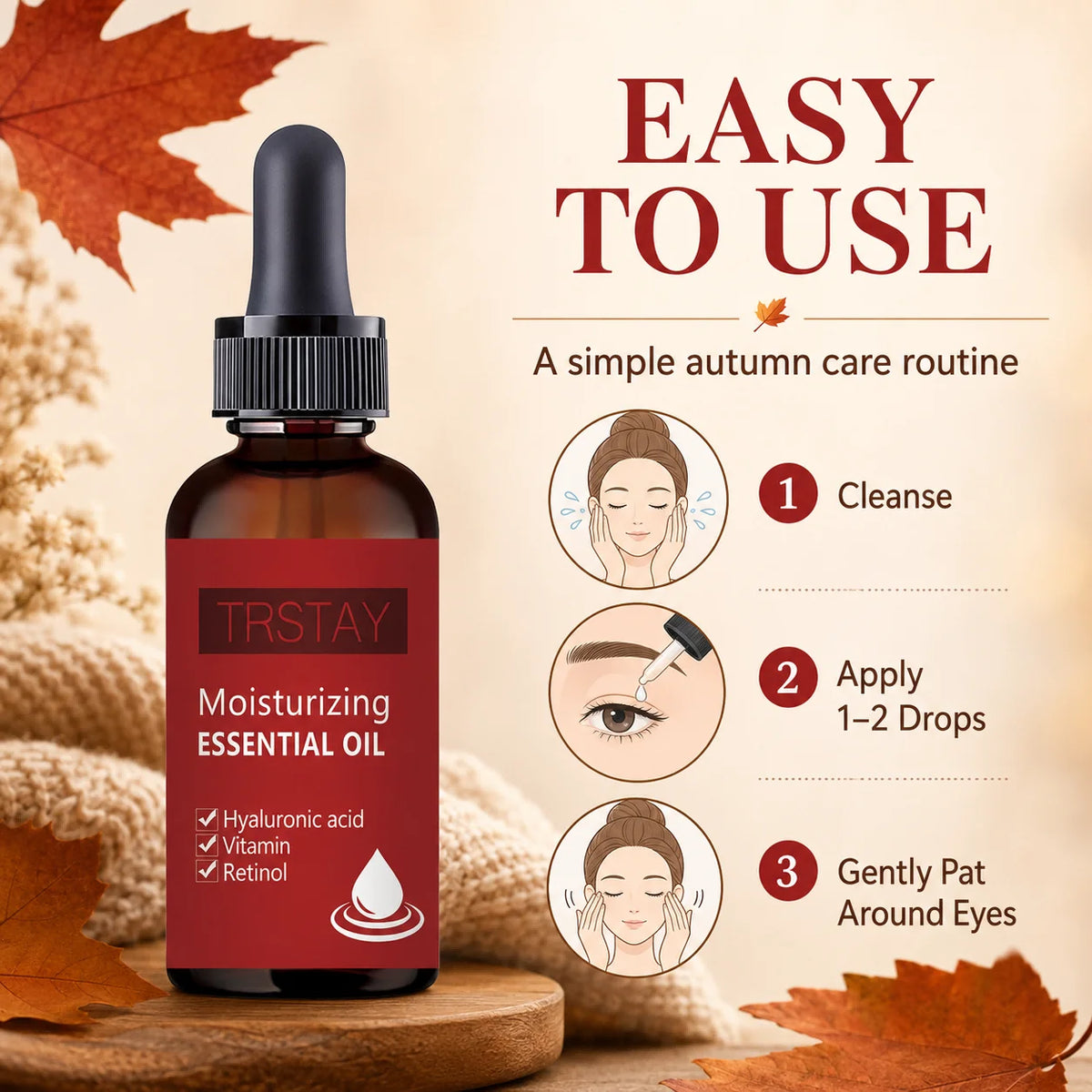 TRSTAY Lightweight Moisturizing Face & Body Oil – Non-Sticky Moisturizing Face Oil Qst