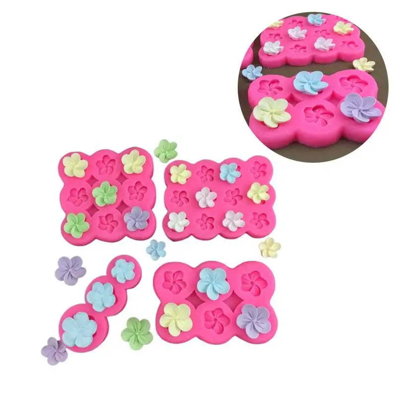 3D Flower Silicone Mold – Candle, Soap & Baking 3–12 Grids Silicone Baking Mold Qme