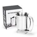 Stainless Steel Batter Dispenser – Pancakes, Waffles & More Batter Dispenser Qme Silver