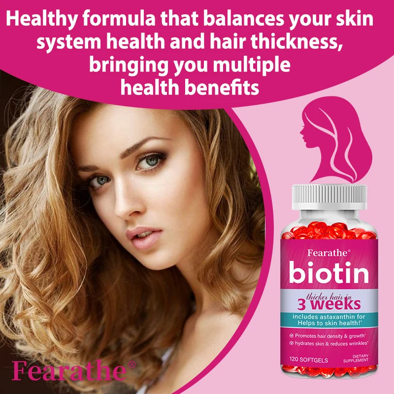 Biotin Capsules with Astaxanthin, MSM & Grape Seed | Beauty Beauty Supplement Capsules Qst