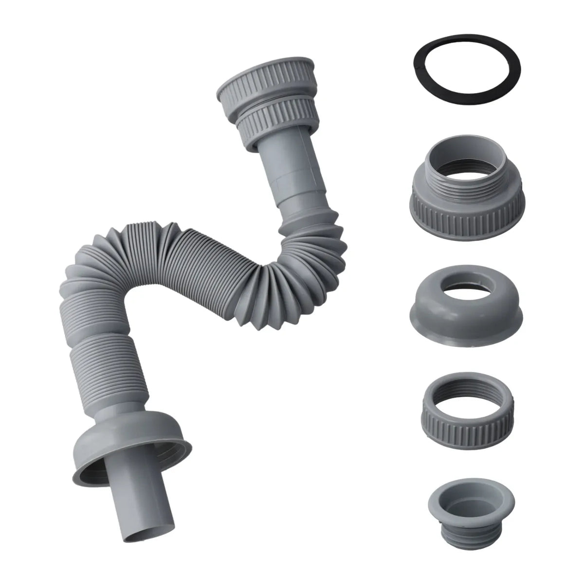 Expandable Kitchen Sink Drain Pipe Connecting Hose 32 45 56mm Sink Drain Hose Qme Default Title