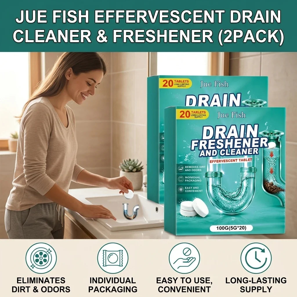 Sink Drain Cleaning Tablets – Remove Grease & Food Residue Drain Cleaning Tablets Qme
