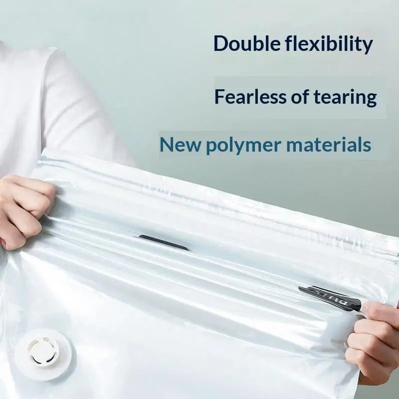 No-Pump Vacuum Compression Storage Bags – Extra Large Vacuum Storage Bags Qme