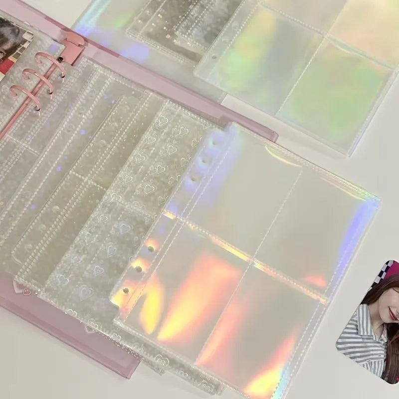 A5 Photocard Binder Sleeve 1/2/4 Pocket K-Pop Photo Album Photocard Binder Sleeve Qme
