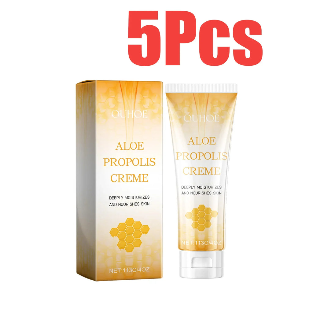 Aloe Propolis Moisturizing Face Cream – Nourishing & Soothing Face Moisturizing Cream Qme 5 x 113g Boxed