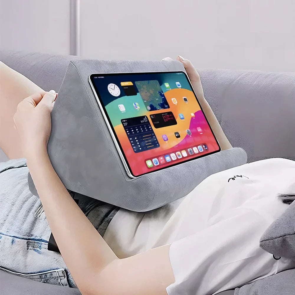 Sponge Pillow Tablet Stand Holder – Multi-Angle Soft Pad Tablet Pillow Stand Qme