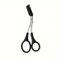 Eyebrow Comb & Scissor Trimmer Set – Brow Grooming Tool Eyebrow Grooming Tool Qme black