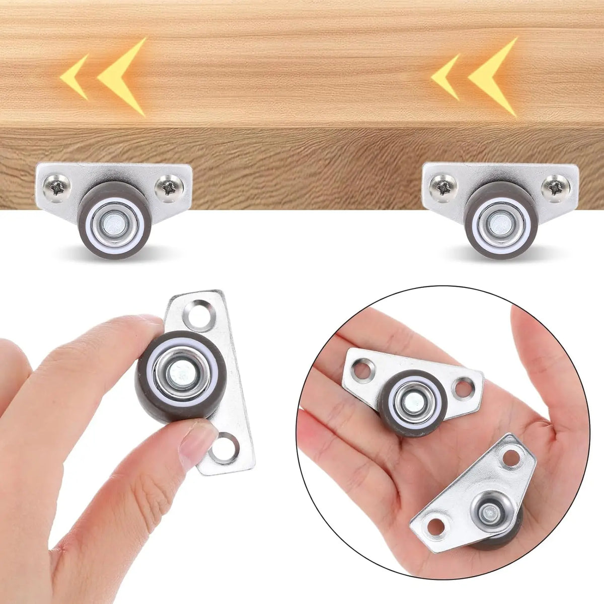 Side Mount Rigid Caster Wheels for Furniture & Appliances Rigid Caster Wheels Qme