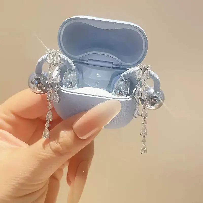 Elegant Waterdrop Ear Clips Non-Slip DIY Jewelry Decor 2pcs DIY Jewelry Clips Qme Default Title