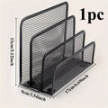 Metal Mesh Desk Organizer – Multi-Tier File & Letter Rack Desk File Organizer Qme 1box