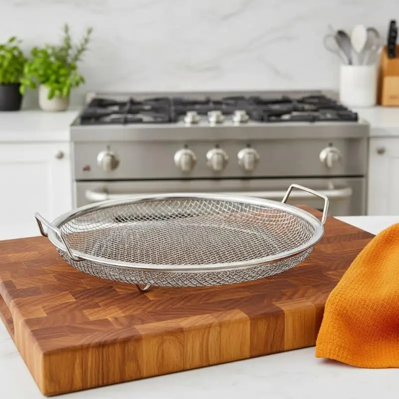 Stainless Steel Mesh Oil Filter Tray | Food-Grade Frying Strainer Oil Filter Strainer Tray Qme