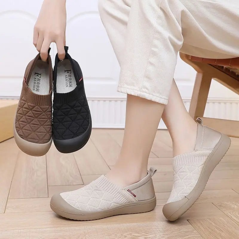 Women's Mesh Flat Loafers – Breathable Slip-On Casual Shoes Women's Flat Loafers Qst
