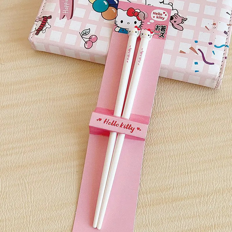 Hello Kitty Kuromi Kids Portable Stainless Steel Spoon Set Kids Cutlery Set Qme 12