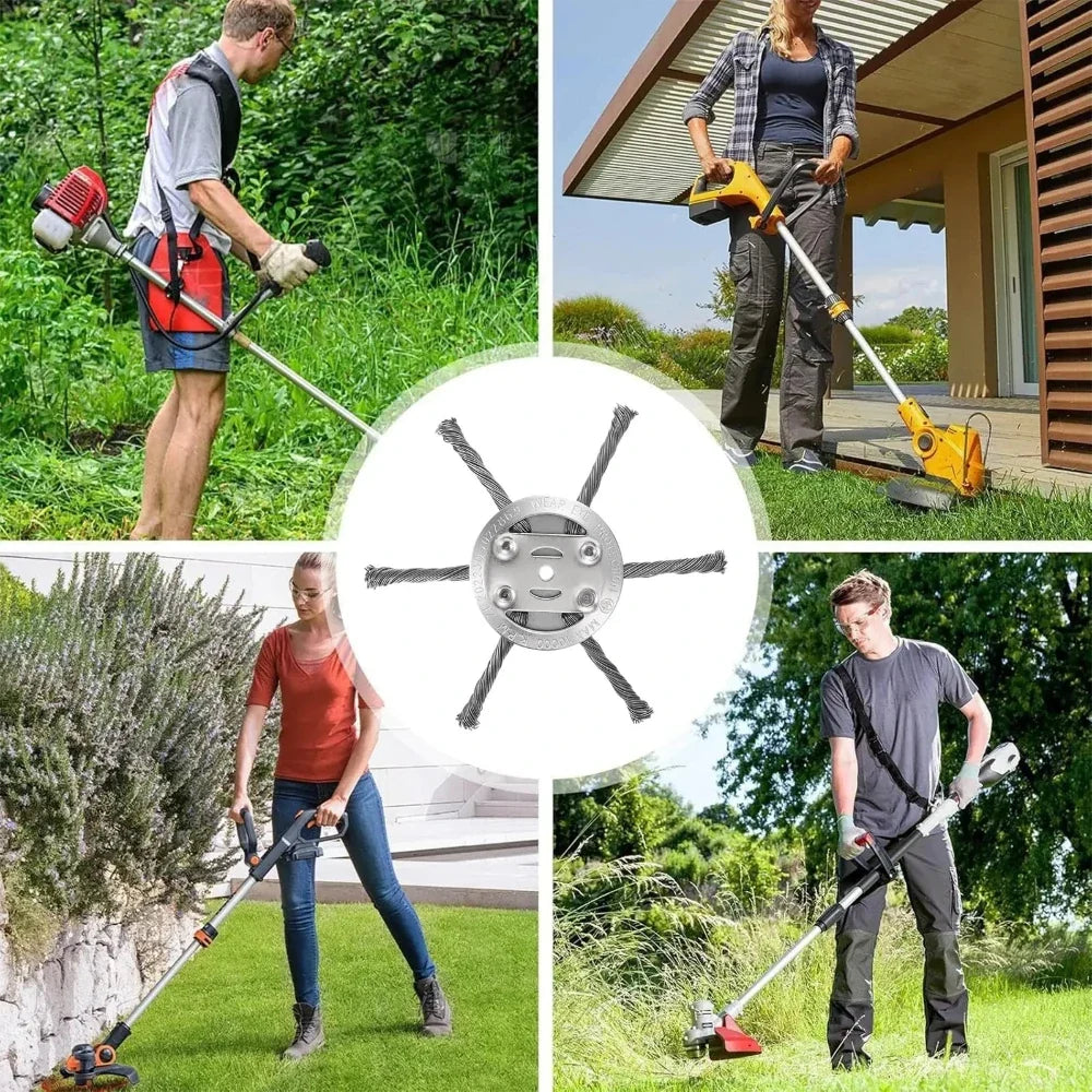 Heavy Duty Steel Wire Brush Head – Weeding, Moss & Rust Remover Garden Cleaning Tool Qme