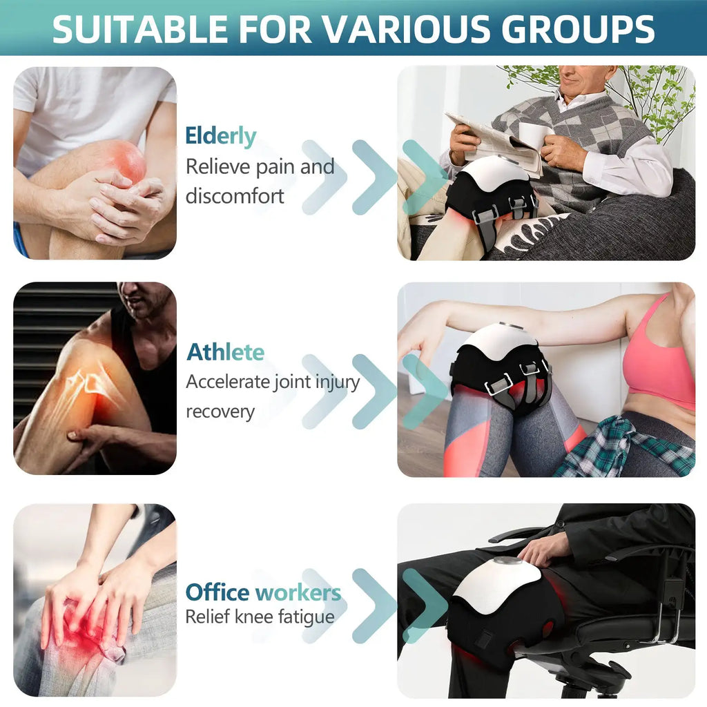 4-in-1 Smart Joint Massager – Red Light, Airbag & Vibration Joint Massager Qst