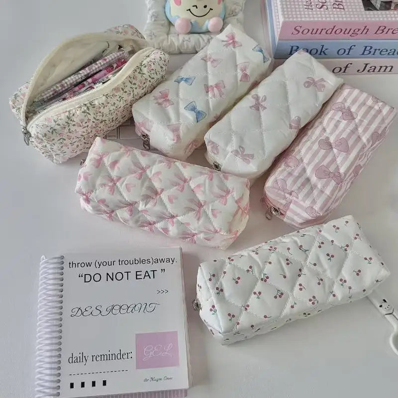 Butterfly Knot Cherry Blossom Pencil Case – Large Capacity Pencil Case Qme